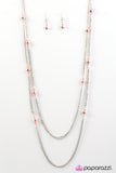 Glass Half FANCIFUL - Orange Necklace - Box 6 - Orange