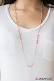 In Your GLITZY-est Dreams - Orange Necklace - Box 6 - Orange