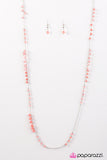 In Your GLITZY-est Dreams - Orange Necklace - Box 6 - Orange