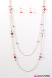 High Tides And Good Vibes - Orange Necklace - Box 6 - Orange