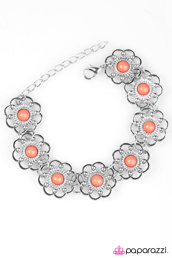 Summer Garden - Orange Bracelet