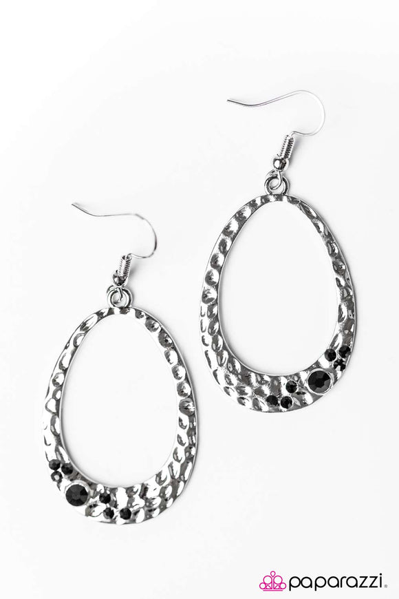 Party Over Here - Black Earring