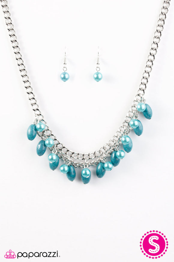 Can't BEAD Tamed - Blue Necklace - Box 4 - Blue