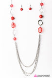 Sassy And Glassy - Red Necklace - Box 4 - Red