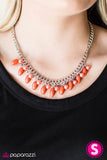 Can't BEAD Tamed - Orange Necklace - Box 5 - Orange