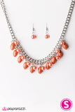 Can't BEAD Tamed - Orange Necklace - Box 5 - Orange