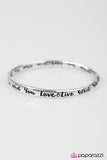 Live What You Love - Silver Bracelet - Bangle Silver Box