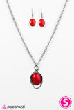 Skipping Stones - Red Necklace - Box 3 - Red