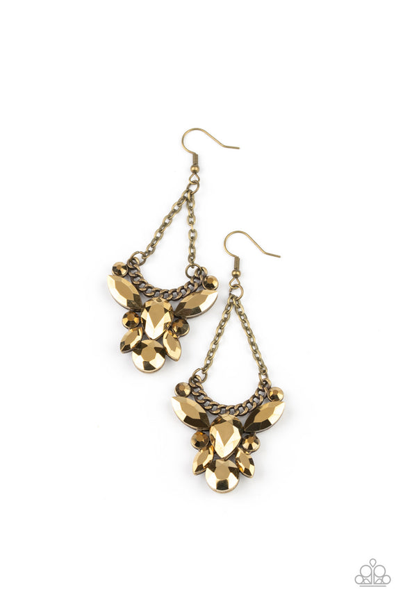 Bling Bouquets - Brass Earrings