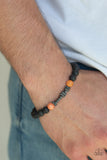Courage - Orange Stretch Bracelet - Orange
