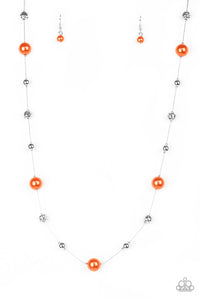 Eloquently Eloguent - Orange Necklace - Box 4 - Orange