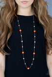 Eloquently Eloguent - Orange Necklace - Box 4 - Orange