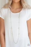 Glassy Glmorous - White Necklace - Box 11 - White