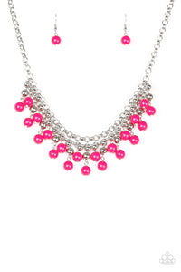 Friday Night Fringe - Pink Necklace - Box 2 - Pink