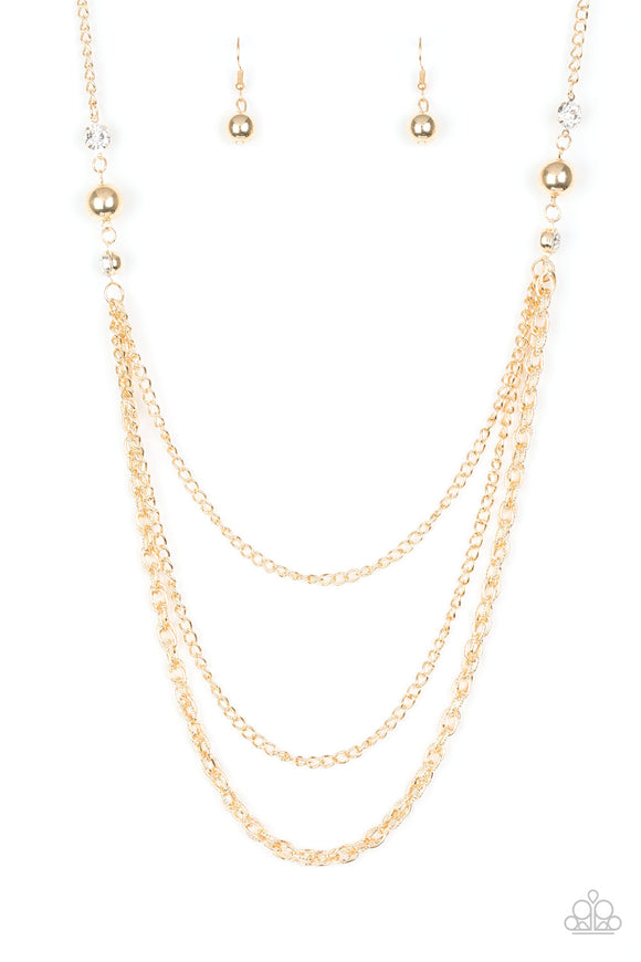 RITZ It All - Gold Necklace