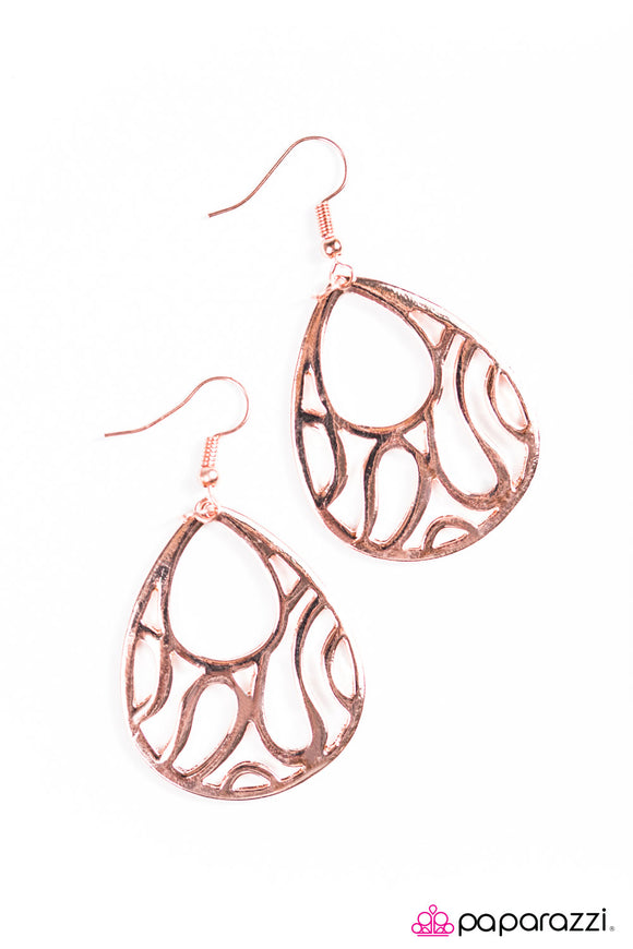 Waikiki Waves - Copper Earring