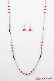 Tropical Summer - Red Necklace - Box 7 - Red