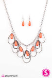 TEAR-rifically Terrific - Orange Necklace - Box 5 - Orange