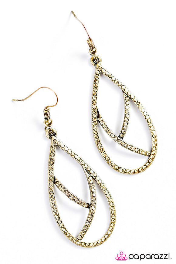 Take By Storm - Brass Earrings