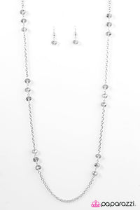 Glitzy-est Of Them All - White Necklace - Box 8 - White