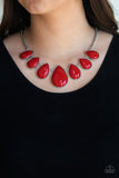 Drop Zone - Red Necklace - Box 4 - Red