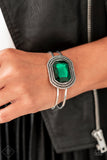 Heirloom Highness - Green Hinge Bracelet - Green Bangle