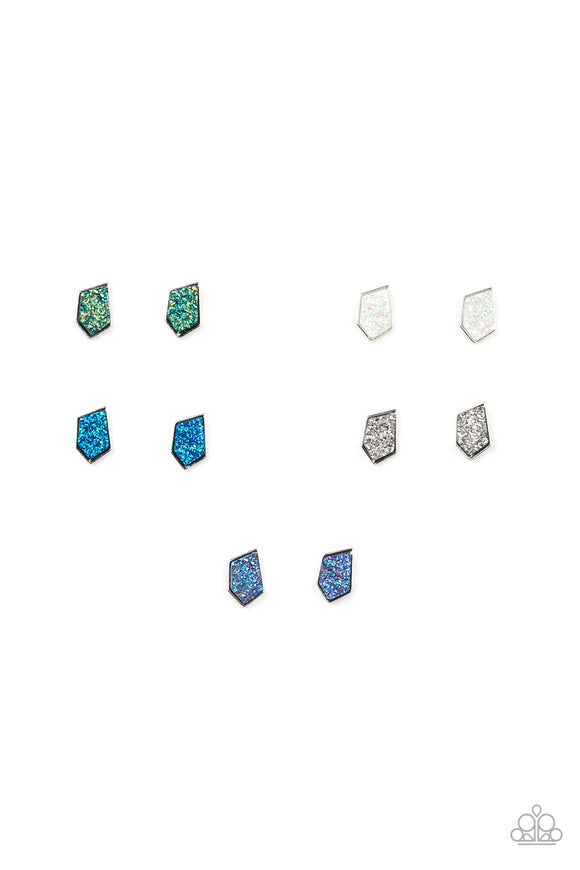 Starlet Shimmer - Random Geo Glitter Earring
