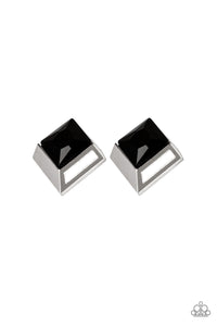 Steller Square - Black Post Earring - Box 2 - Black