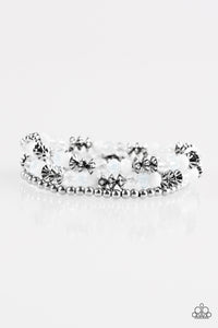 Shimmer Sensation - White Bracelet