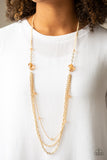 Dare To Dazzle - Gold Necklace - Box 2 - Gold