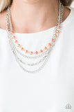 Extravagant Elegance - Orange Necklace - Box 3 - Orange