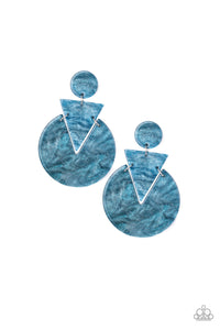 Head Under WATERCOLORS - Blue Post Earring - Box 1 - Blue