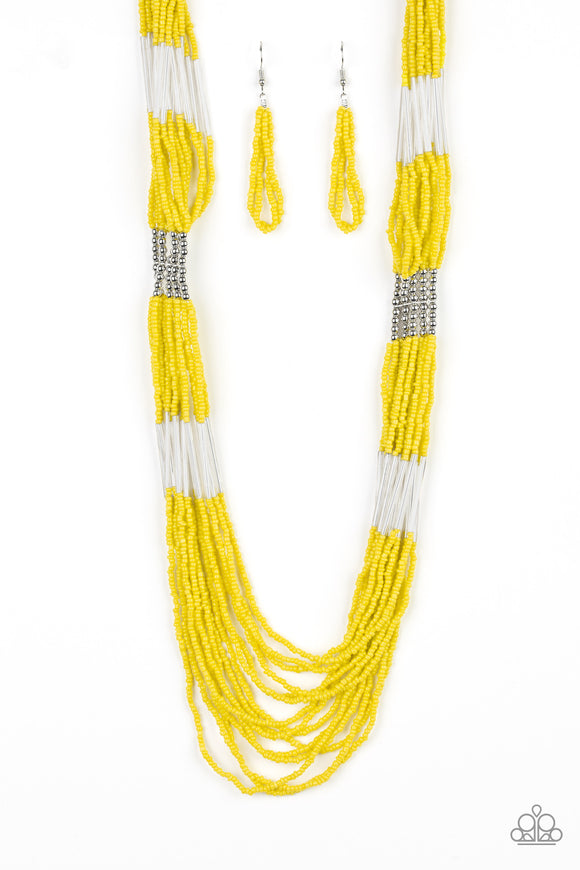 Let It BEAD - Yellow Necklace - Box 2 - Yellow