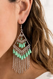 Trending Transcendence - Green Earrings