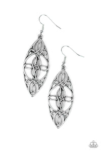 Tropical Trend - Silver Earrings