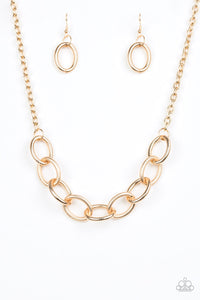 Boldly Bronx - Gold Necklace