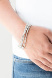 Charmingly Cupid - Silver Stretch Bracelet - Stretch Silver Box