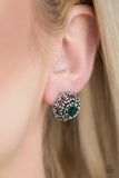 Courtly Courtliness - Green Post Earring - Box 1 - Green