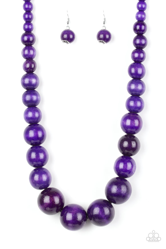 Effortlessly Everglades - Purple Necklace - Box 5 - Purple