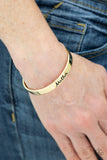 Every Day Is Mother's Day - Gold Cuff Bracelet