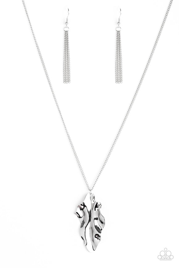 Fiercely Fall - Silver Necklace - Box 14 - Silver