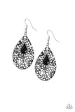 Modern Monte Carlo - Black Earring