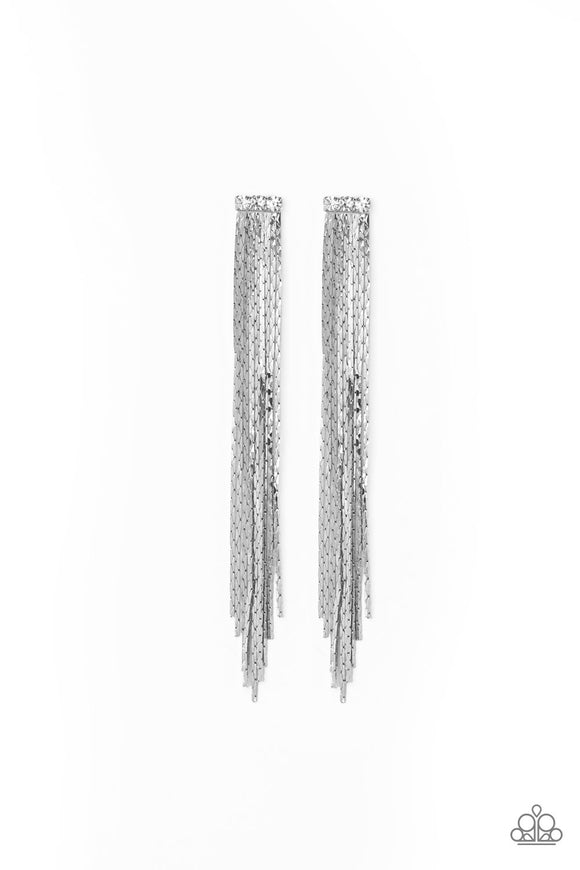 Night At The Oscars - White Post Earring - Box 2 - Silver