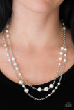 Pearl Promenade - White Necklace - Box 6 - White