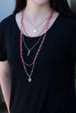 Right On Key - Orange Necklace - Box 3 - Orange