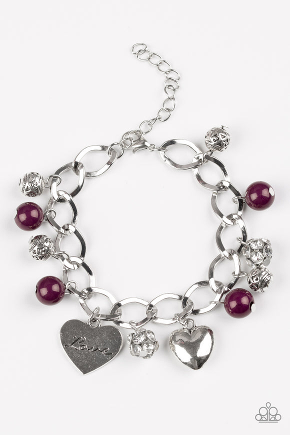Royal Sweethearts - Purple Bracelet - Convention Jewelry - Box Purple