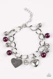 Royal Sweethearts - Purple Bracelet - Convention Jewelry - Box Purple