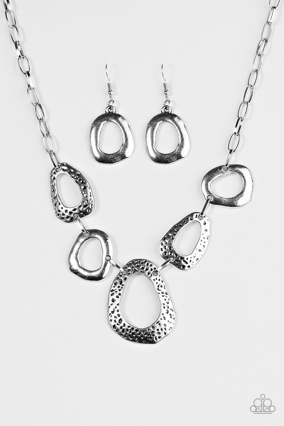 Very CAVE-alier -Silver Necklace - Box 8 - Silver