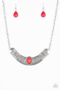 Very Venturous - Red Necklace - Box 1 - Red