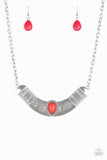 Very Venturous - Red Necklace - Box 1 - Red